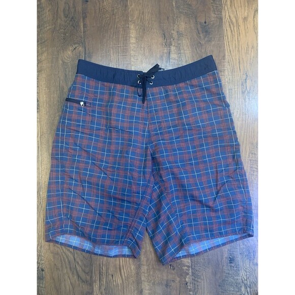 Patagonia Other - Patagonia Men’s Board shorts Navy and Red Size 36